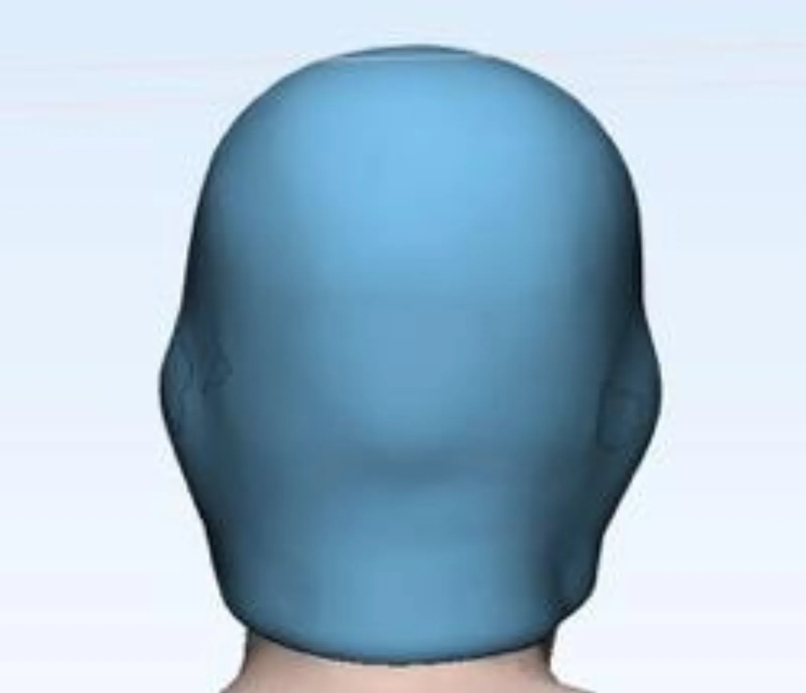 3D printed orange nasal bolus