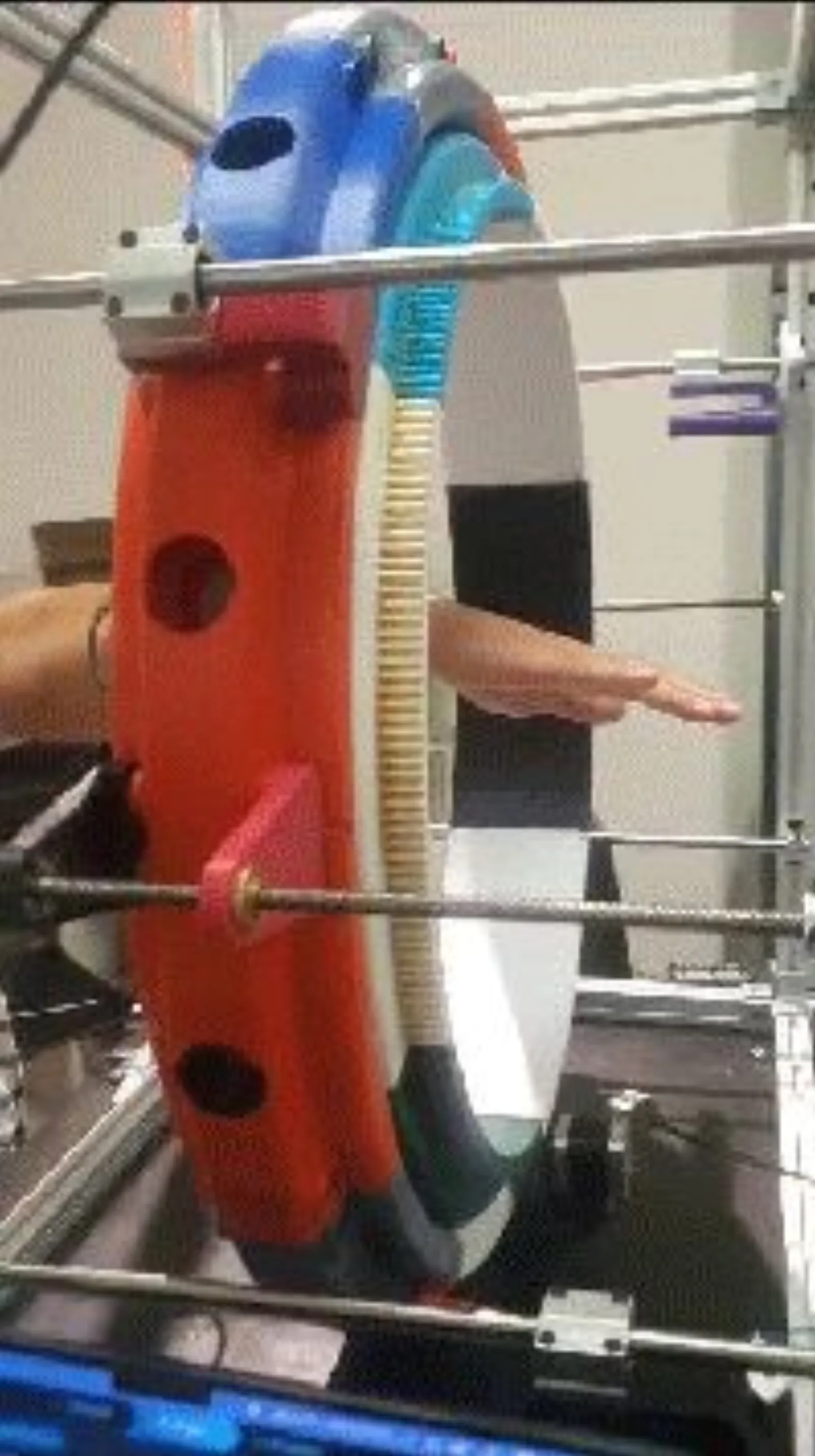 Scanner ring close-up with sensors